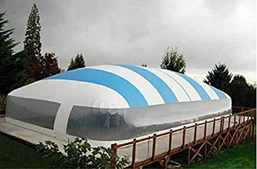 Cubierta de cúpula solar inflable para bañera de hidromasaje con soplador y bomba (15 x 8 x 3 m)