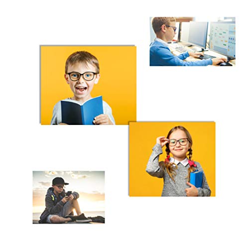 Kids Blue Light Blocking Glasses Rubber Flexible Frame for Children Age 3-122