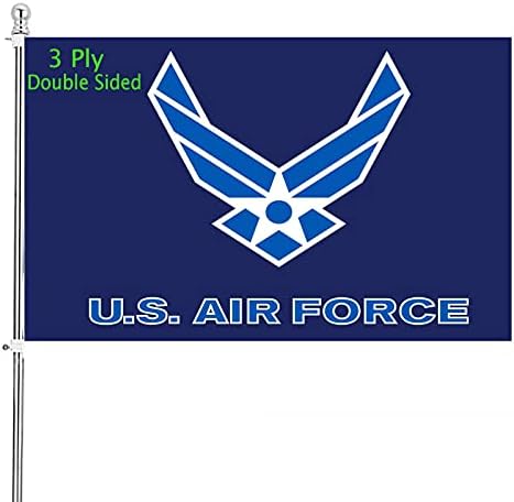 US Air Force Wings Military Flag 3x5 Outdoor Double Sided- United States USAF Flags Heavy Duty 3 Ply Flag Banner with 2 Grommets