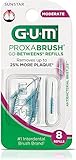 GUM Go-Betweens Proxabrush Refills Moderate [612] 8 Each (Pack of 2)