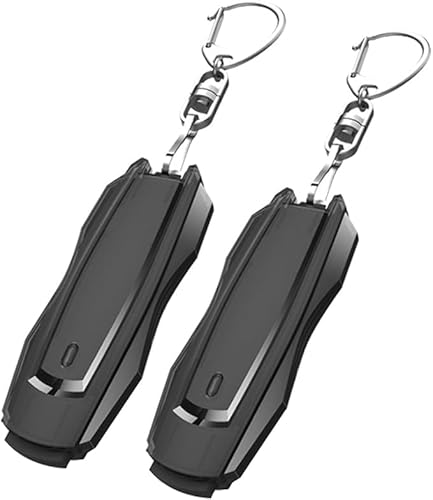 [Luvian]静電気防止キーホルダー ポータブル静電気除去器 静電気除去ツール 静電放電 車用 静電気除去キーホルダー 静電気防止 除電 キーチェーン 静電気防止グッズ 冬 静電気 対策 使いやすい 便利 (黒)