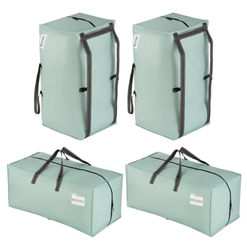 Image of VENO 4 Pack Heavy Duty Moving Bags with Backpack Straps, Zippers & Handles, Extra Large Packing Bags for College Dorm Essentials, Moving Supplies Alternative to Cardboard Moving Boxes