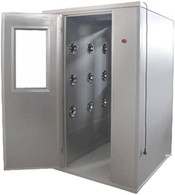 Double Automatic Stainless Steel Sliding Door Air Shower