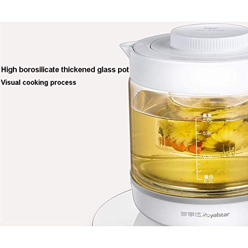 Bouilloire en verre 1L rapide eau bouillante 650W programmable