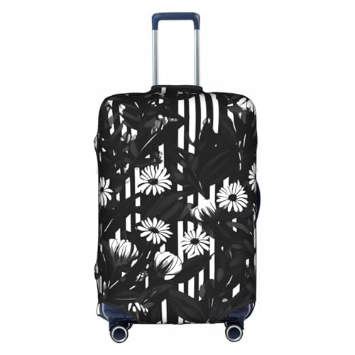 Housse de protection pour bagage lavable et extensible motif floral taille L pour grande valise