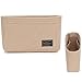 Felt Insert Bag Organizer Bag For Tote Handbag Pocket Organizer,Multi-Pocket Handbag Shaper (7.87" x 2.36" x 5.11", beige)