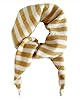 TYATVS Knitted Triangle Scarf for Women Y2k Stripe... #1