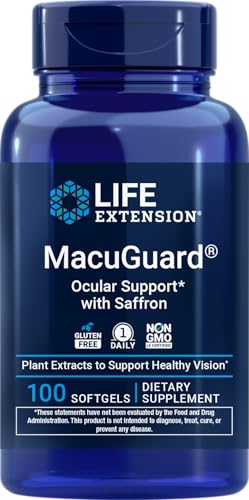 Life Extension MacuGuard Ocular Support with Saffron 100 softgels