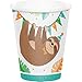 Creative Converting Sloth Party Paper Cups, 8 ct, Mulit-color, 9 oz
