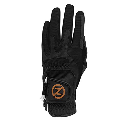 Zero Friction Men's Copper Flex Golf Glove, Universal-Fit, Left Hand, Black