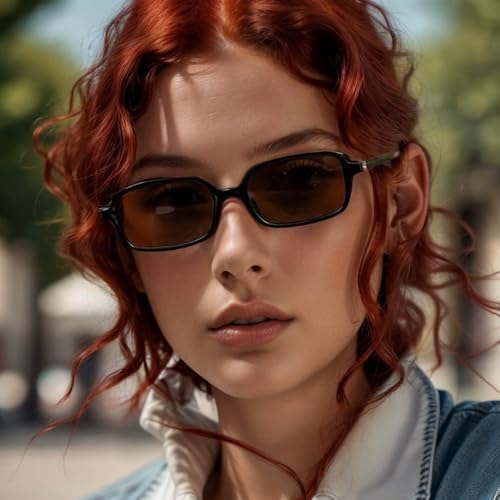 Trendy Classic Retro Square Sunglasses For Women Men Small Rectangle Frame Lightweight2