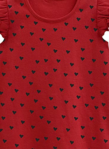 Image of A.T.U.N. (All Things UBER Nice) Girl's Polyester Regular Fit Solid Round Neck Knee Length Regular Top