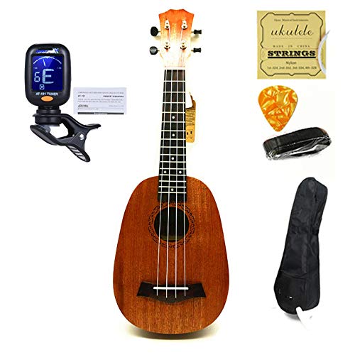 KEPOHK Ukul¨¦l¨¦ 21″en forme d’ananas Soprano Sapele 4 cordes en nylon Touche palissandre 21 pouces Ukulele-set-1 - Les Beatles, Paul McCartney, John Lennon, RIngo Starr, George Harrison KEPOHK Ukul¨¦l¨¦ 21"en forme d'ananas Soprano Sapele 4 cordes en nylon Touche palissandre 21 pouces Ukulele-set-1