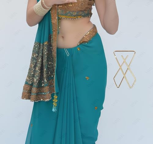 VAMA FASHIONS Clip on Sarees Pleats Pin Brooch Coat Dress Gown Shawl Bridal Safety Saree Pins for Women