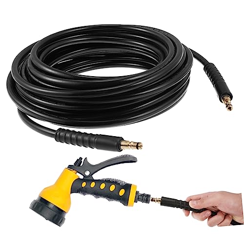 Mikinona High-Pressure Washer Extension Hose 15m Expandable Car Cleaning Hose for K1-k7 Series Replacement Flexible