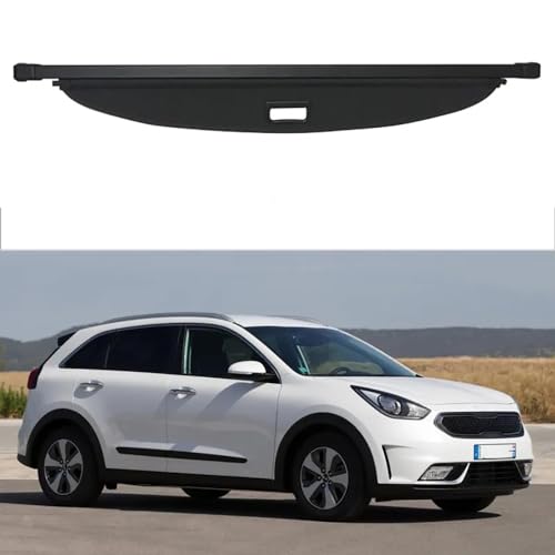 BAGLEV Auto Baule Posteriore Pacco Ripiano,Copertura del vano di carico dell'auto,per KIA NIRO 2016-2021 Mensola Cappelliera Retrattile Accessori Interni,A