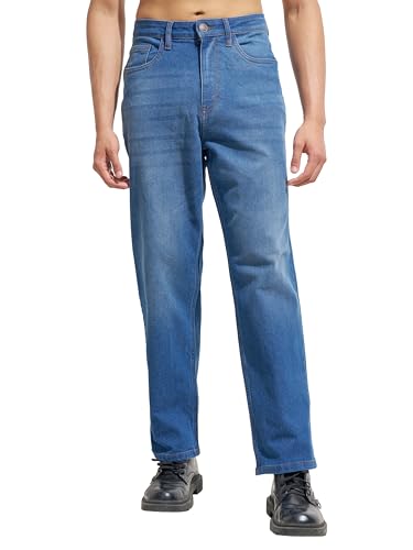 Image of Highlander Men's Straight Relaxed Fit Jeans | Stretchable | Everyday Comfort & Style| Jeans for Man|Premium Cotton Blend