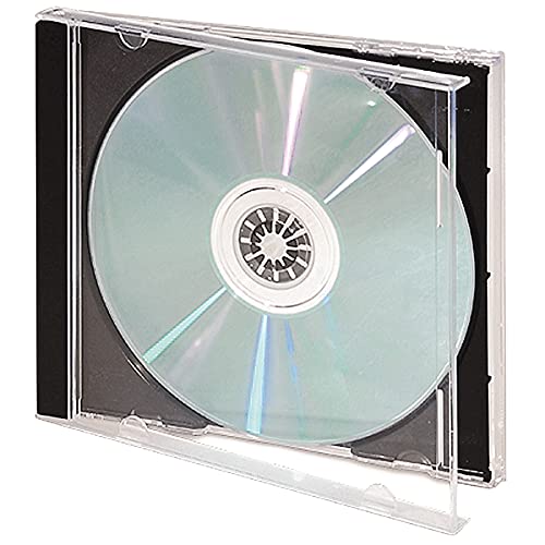 Professional CD/DVD Jewel Case Black Tray [10.4mm] Pack of 1 (with Free Branded Blank DVD)-image-14