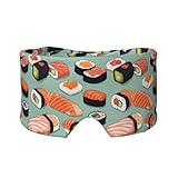 Delicious Sushi 1 - Orejeras suaves para adultos con estampado de sushi 1, protección para dormir y aliviar la siesta de viaje