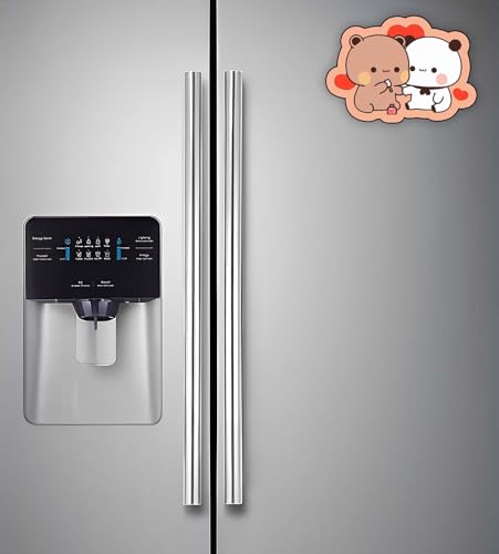 Image of Gift Me Bazar Wooden Fridge Magnet for Refrigerator Stylish | Decorative Items for Kitchen | Magnet for Almirah | Washing Machine | Indian Souvenir Gift Items (Bubu & Dudu Cartoon)