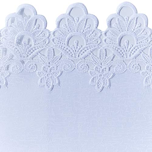 Caminho Mesa Rendado Poliéster Veneza Jolitex Branco