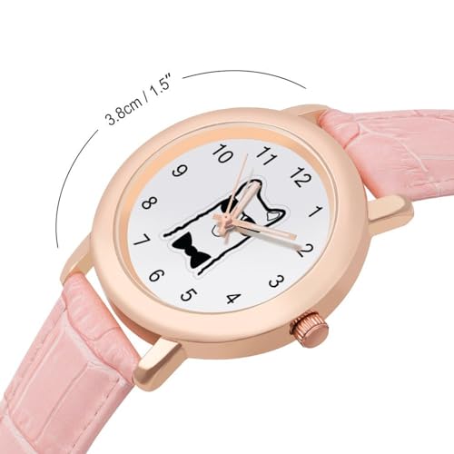 Cool Llama Classic Watches for Women Funny Graphic Pink Girls Watch Easy to Read2