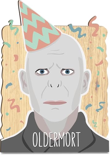 Lieblings Muggel Holzkarte - Oldermort Geburtstagskarte mit Umschlag | oldermort karte, Muggle, Lustige Geburtstagskarte, Zauberin, Zauberer, Witzige Geschenkidee für Fantasy-Liebhaber, Magie Geschenk