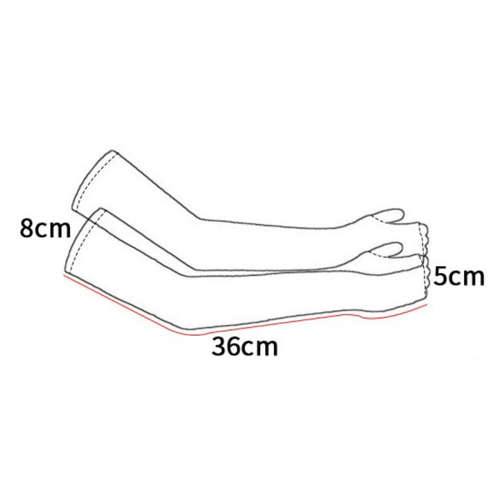 1 par de mangas para niños, mangas de brazo, protección UV, protección solar, transpirables, para niños, ciclismo, correr, béisbol, deportes al aire libre, 36 x 8 x 5 cm