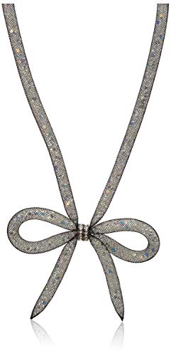 Betsey Johnson Mesh Bow Necklace