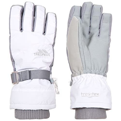 Trespass Vizza II Waterproof Gloves, Women's Large, White