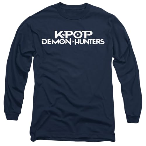 T-shirt long Kpop Demon Hunters noir unisexe en coton pour look streetwear