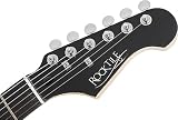 Rocktile Pro ST60-SK Gitara elektryczna Skull Gigbag Set - Rocktile Classic Series - Korpus: lipa - 1 humbucker/2 przetworniki Single Coil - Palisander podstrunnica - Tremolo - łącznie z torbą -