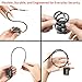 RESET-201 (2 Pack) 4 Digit Combination Padlock with 7.1 inch(18 cm) Flexible Cable, Long Lock, Cable Lock for Travel, Locker, Luggage, Suitcase, Toolbox, Helmet, Backpack, 5mm Diameter,Black