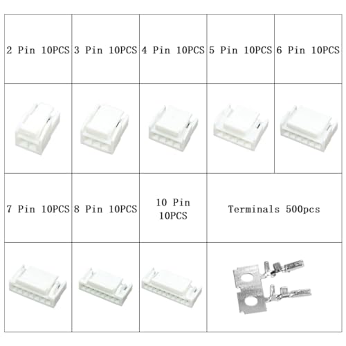 Kit de conectores JST GH 1.25mm con 580 piezas miniatura 2