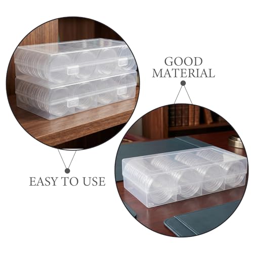 Caja redonda para monedas de 41mm POPETPOP con exhibición transparente y protección contra humedad 4