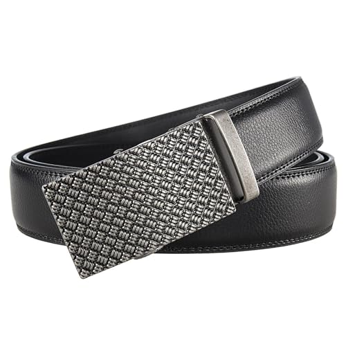 Automatic Ratchet Buckle Genuine Leather Belts for Men Luxury2