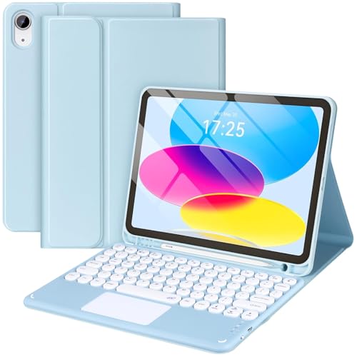 Clavier sans fil amovible avec pavé tactile et porte-crayon pour iPad 11/10