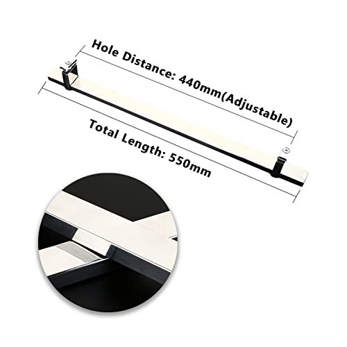 Poignée de porte en verre acier inoxydable barre appui porte douche - 3