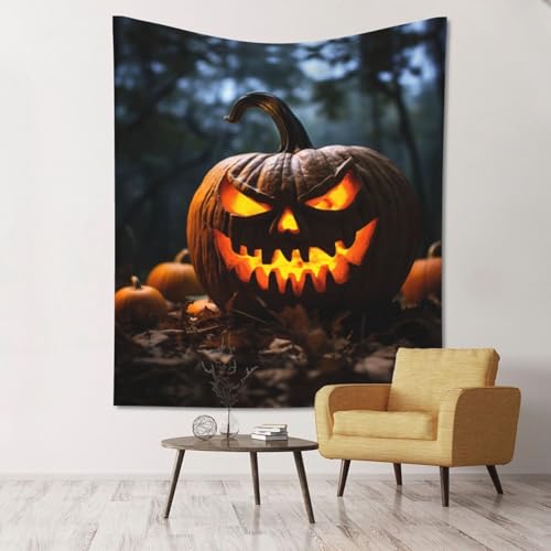 Tapisserie murale citrouille Halloween SHuWeiD pour réchauffer l'ambiance