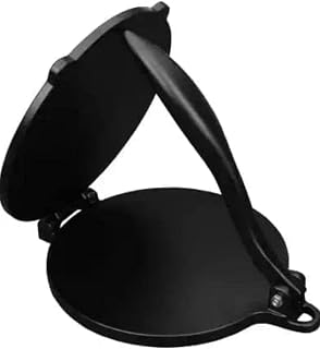 Aluminum Non-Stick (Powder-Coated) Nearly 6.5 inch Dia. Puri Maker Press Machine with Handle, Puri Maker Press Puri Press, Papad Maker