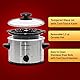 Elite Gourmet MST-250XS# Elektrischer Keramik-Schongarer mit einstellbarer Temperatur, für Vorspeisen, Saucen, Suppen, Braten, Eintöpfe und Dips, spülmaschinenfest (1,7 l, Edelstahl)