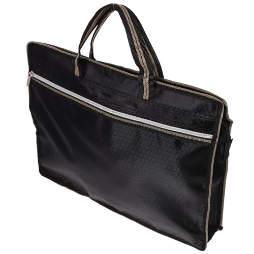 JOINPAYA Bolsa de Tela Oxford para Archivo A4 Doble Cremallera, Organizador Portátil para Documentos, Adecuada para Uso Masculino y Oficina