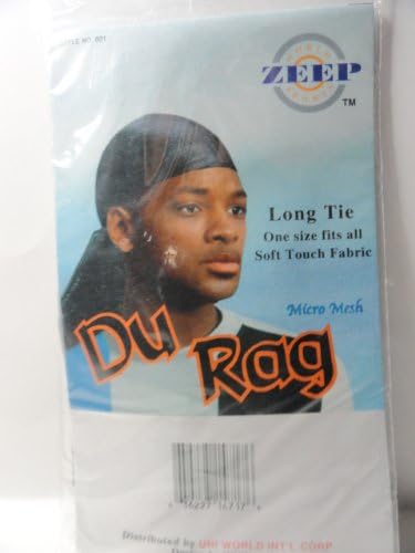Long Tie Micro Mesh Du Rag - One Size Fits All - Yellow