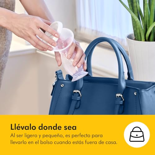 Miniatura 8 de Medela Colector De Silicona Para Leche Materna, Copa De Leche Materna Con Base De Succión Y Tapa Para Almacenar Leche, Adecuado Para Un Uso Diario
