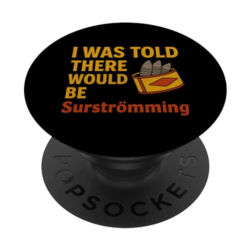 Surstromming divertido diciendo plato de pescado sueco Surströmming PopSockets PopGrip Adhesivo