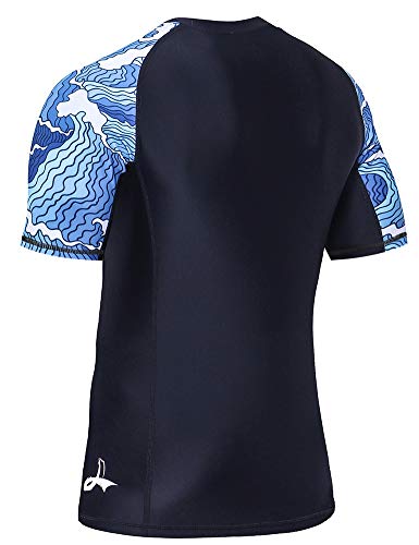 LAFROI Men's Long Sleeve UPF 50+ Baselayer Skins Performance Fit Compression Rash Guard-CLY02D