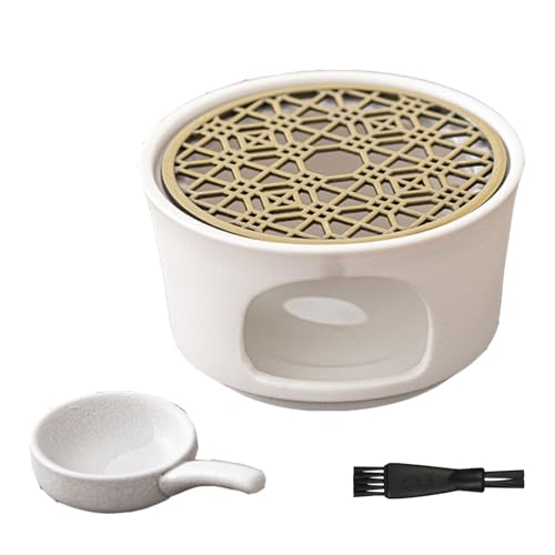 浄化皿 ホワイトセージ お香 皿 アロマポット 浄化用 セージ 浄化 パワーストーン 置き皿 (ホワイト)