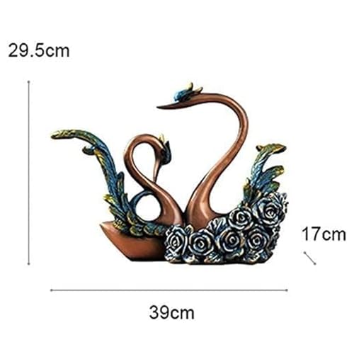 Soporte para botellas de vino cisne retro 39x17x29.5cm miniatura 2