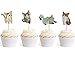 Cute Cat Cake Cupcake Toppers Picks for Wedding Birthday Baby Shower Party Decorations, Pack of 24 by Bilipala