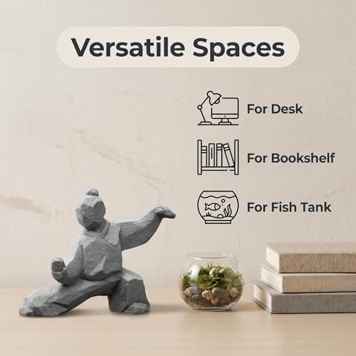 Estatua de Piedra Tai Chi 4.3" Decorativa para Hogar miniatura 3